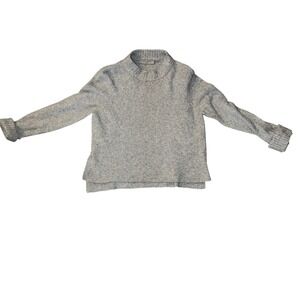 Allsaints sz s gray preppy long sleeves crew neck emo